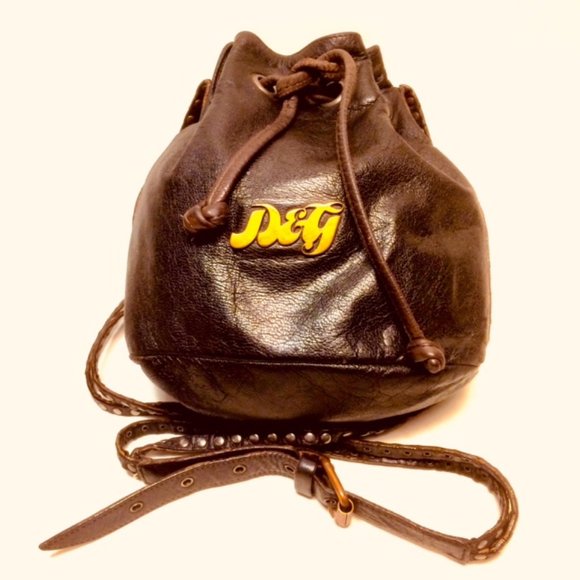Dolce & Gabbana Handbags - Dolce & Gabbana Drawstring Crossbody Studded Bag